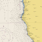 San Diego to Point St. George Nautical Chart 1948 - Muir Way - Vintage Map