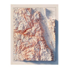 Sequoia and Kings Canyon 1948 Shaded Relief Map - Muir Way - Vintage Relief