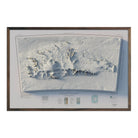 Shackleton Range, Antarctica 1983 Shaded Relief Map - Muir Way - Vintage Relief