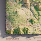 Shasta, California 1954 Shaded Relief Map - Muir Way - Vintage Relief