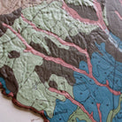 South Carolina 1979 3D Raised Relief Map - Muir Way - 3D