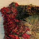 Spain and Portugal 1879 Shaded Relief Map - Muir Way - Vintage Relief
