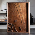 St Andrews, Scotland – 3D Wood - Carved Map - Muir Way - Custom