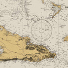Straits of Florida Nautical Chart 1933 - Muir Way - Vintage Map