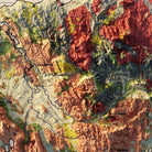 Tasmania 1947 Shaded Relief Map - Muir Way - Vintage Relief