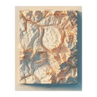 Telluride, Colorado 1904 Shaded Relief Map - Muir Way - Vintage Relief