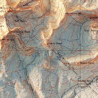 Telluride, Colorado 1904 Shaded Relief Map - Muir Way - Vintage Relief