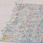 Tennessee 1977 Shaded Relief Map - Muir Way - Vintage Relief