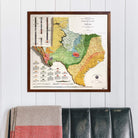 Texas 1916 3D Raised Relief Map - Muir Way - 3D