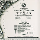 Texas 1933 3D Raised Relief Map - Muir Way - 3D