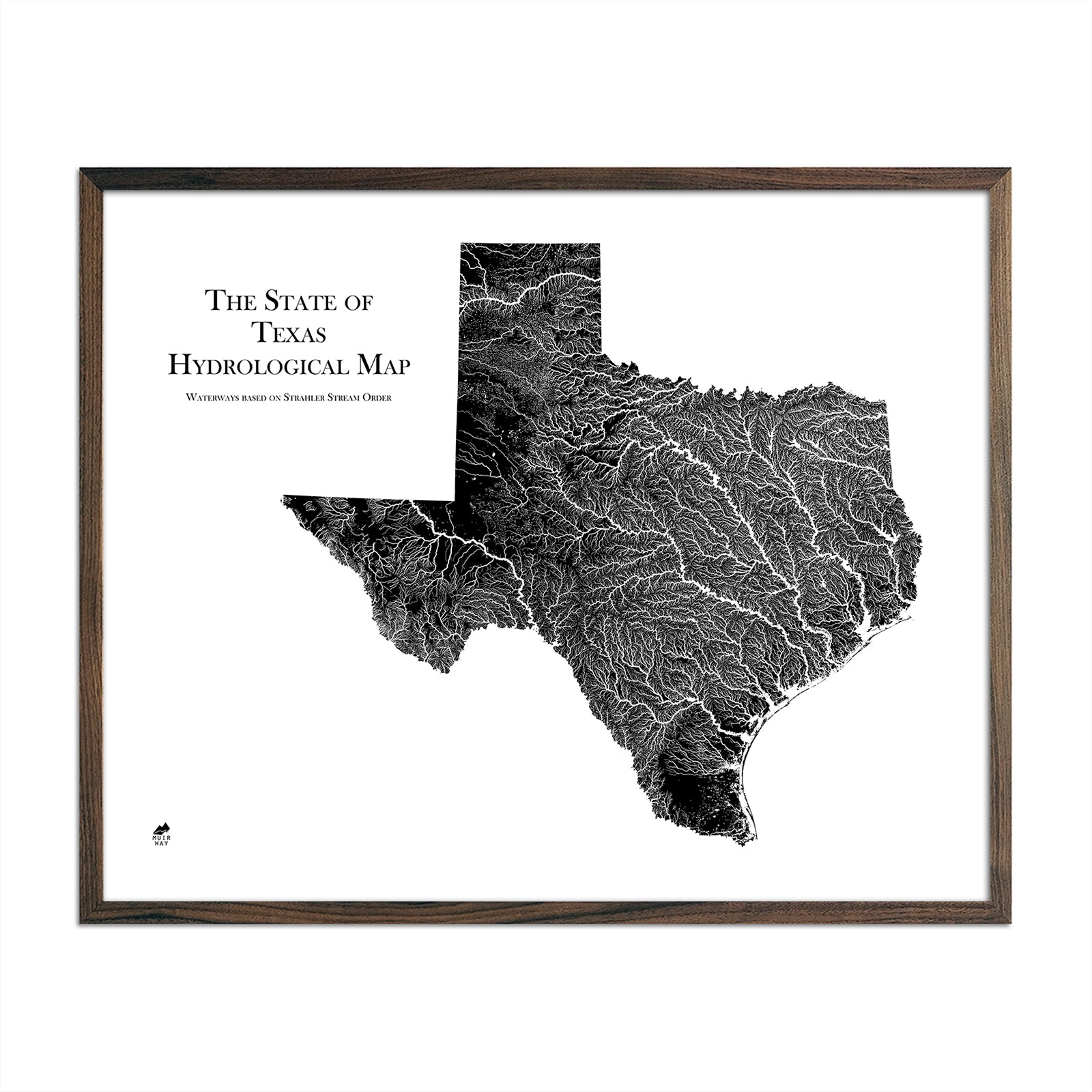 Texas Hydrological Map - Muir Way - Hydrology
