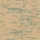 Potomac Army War Map - Muir Way - Vintage Map