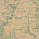 Potomac Army War Map - Muir Way - Vintage Map