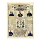 The National Political Chart 1861 - Muir Way - Vintage Map