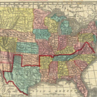 The National Political Chart 1861 - Muir Way - Vintage Map