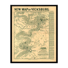 Tomlinson's map of Vicksburg - Muir Way - Vintage Map