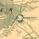Tomlinson's map of Vicksburg - Muir Way - Vintage Map