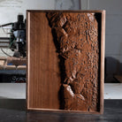 Torrey Pines, California – 3D Wood - Carved Map - Muir Way - Custom