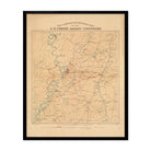 US Forces against Vicksburg - Muir Way - Vintage Map