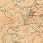US Forces against Vicksburg - Muir Way - Vintage Map