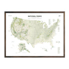US National Parks Shaded Relief Map - Muir Way - Natural Atlas