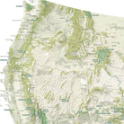 US National Parks Shaded Relief Map - Muir Way - Natural Atlas