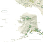 US National Parks Shaded Relief Map - Muir Way - Natural Atlas