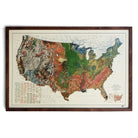 USA 1931 3D Raised Relief Map - Muir Way - 3D