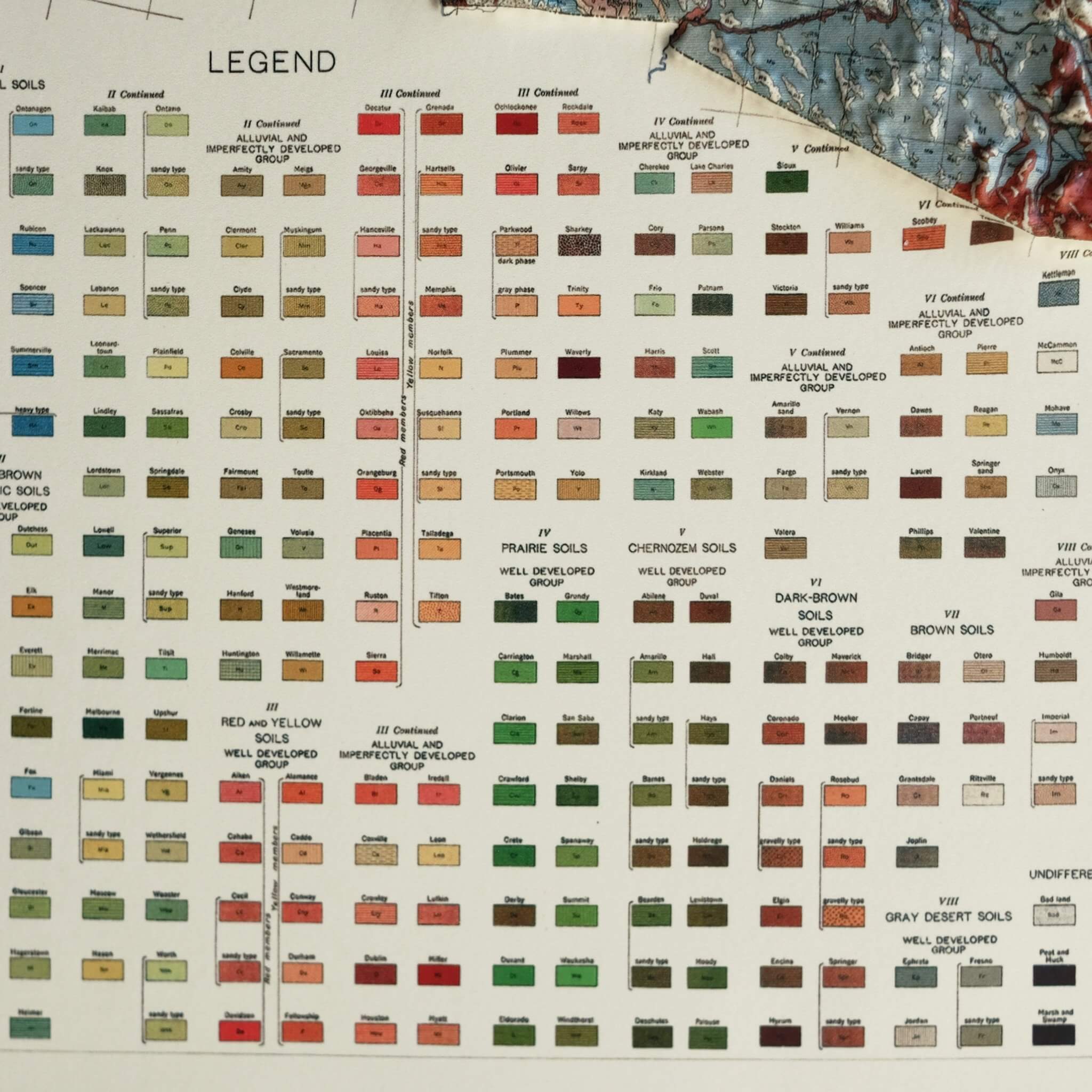 USA 1931 3D Raised Relief Map - Muir Way - 3D
