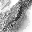 USA Elevation Map - Muir Way - Elevation