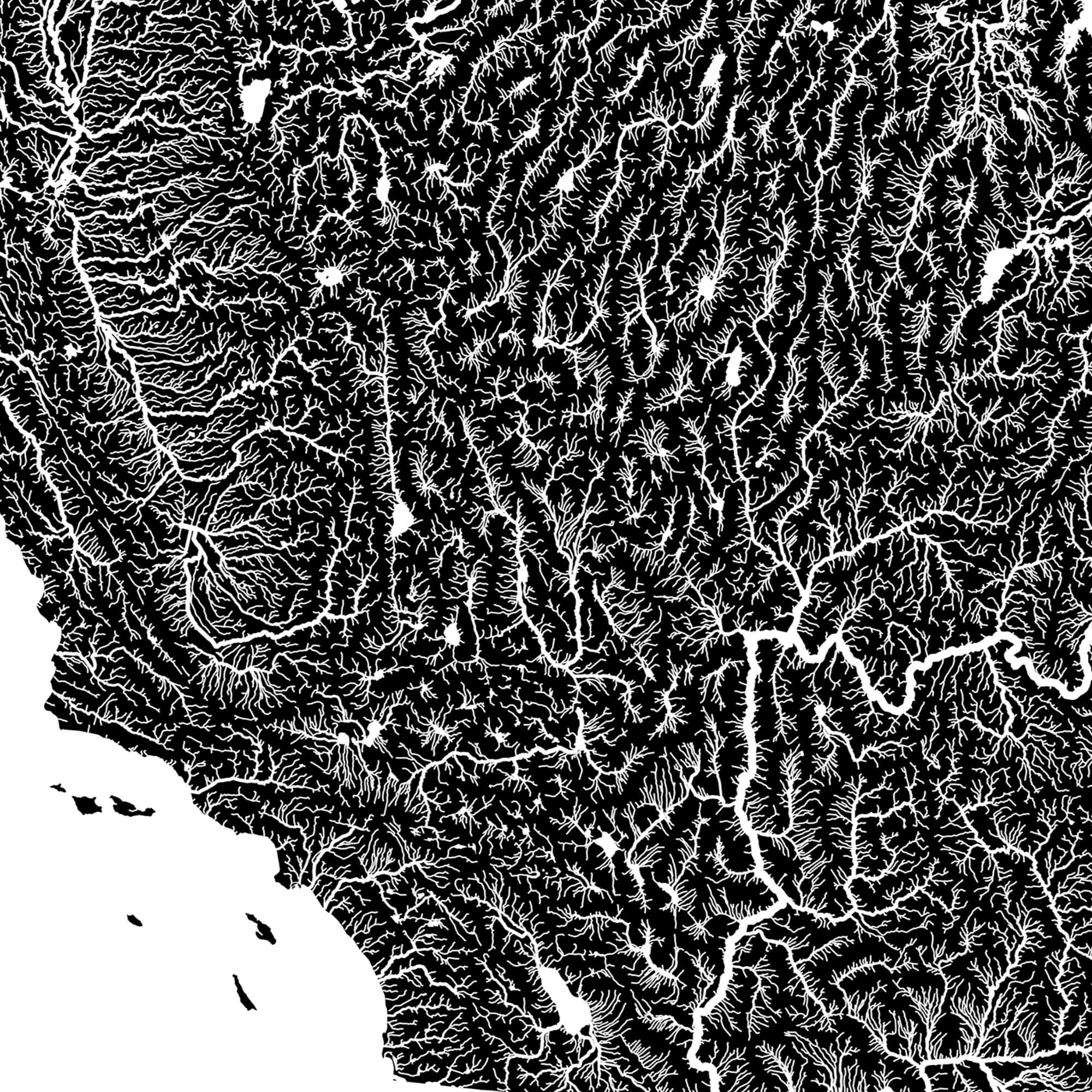 US Hydrological Map - Muir Way - Hydrology