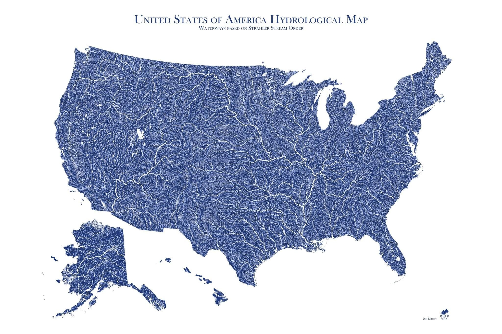US Hydrological Map - Muir Way - Hydrology