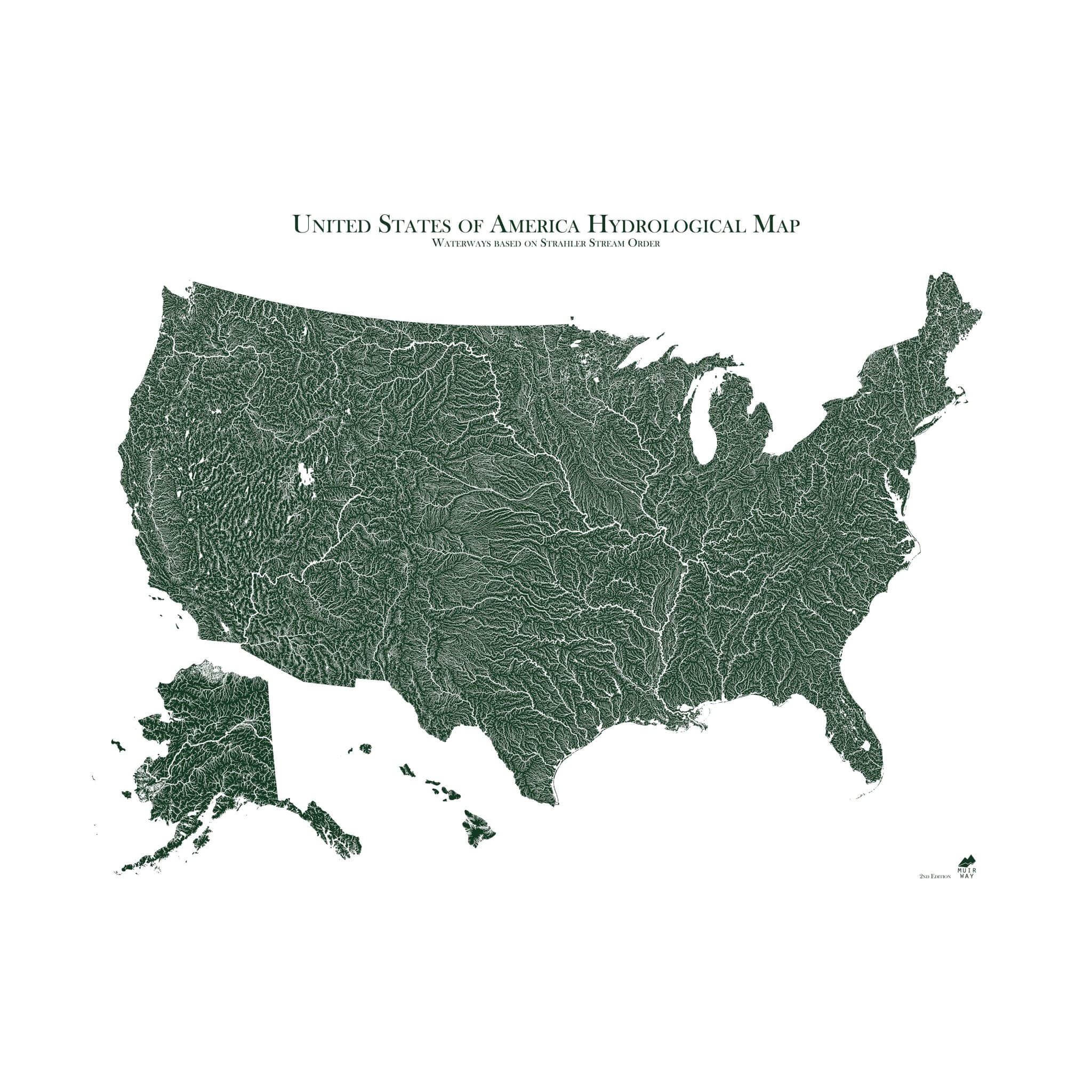 US Hydrological Map - Muir Way - Hydrology
