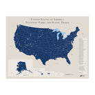 USA National Parks Map - Muir Way - National Park