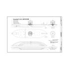 U.S.S. Monitor Plan - Muir Way - Vintage Map