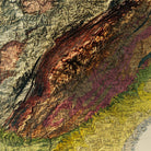USA Quadrant SE 1932 Shaded Relief Map - Muir Way - Vintage Relief