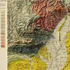 USA Quadrant SE 1932 Shaded Relief Map - Muir Way - Vintage Relief