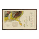 USA Quadrant SE 1932 Shaded Relief Map - Muir Way - Vintage Relief
