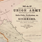 Union Army Map of Richmond - Muir Way - Vintage Map