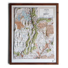 Utah 1988 3D Raised Relief Map - Muir Way - 3D