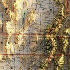 Utah 1937 Shaded Relief Map - Muir Way - Vintage Relief
