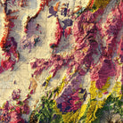Utah 1980 Shaded Relief Map - Muir Way - Vintage Relief