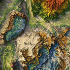 Utah 1980 Shaded Relief Map - Muir Way - Vintage Relief