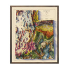 Utah 1980 Shaded Relief Map - Muir Way - Vintage Relief