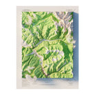 Vail, Colorado 1950 Shaded Relief Map - Muir Way - Vintage Relief