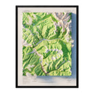 Vail, Colorado 1950 Shaded Relief Map - Muir Way - Vintage Relief