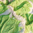 Vail, Colorado 1950 Shaded Relief Map - Muir Way - Vintage Relief