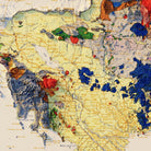 Vietnam 1971 Shaded Relief Map - Muir Way - Vintage Relief