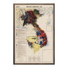 Vietnam 1971 Shaded Relief Map - Muir Way - Vintage Relief