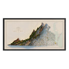 Virginia 1957 Shaded Relief Map - Muir Way - Vintage Relief